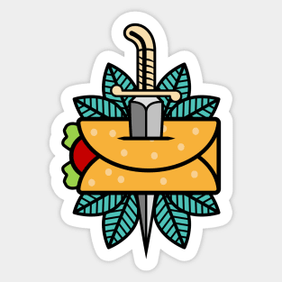 Burrito Tattoo Sticker